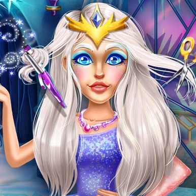 Игра Прически Снежной Королевы