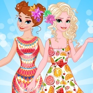 Игра Анна и Эльза: Тропический Отдых