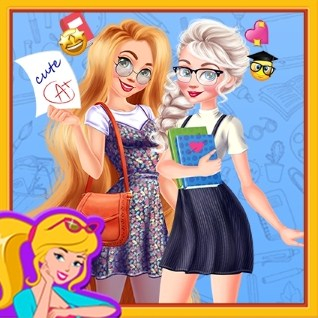 Игра Эльза и Рапунцель: Возвращение в Школу