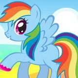 Одевалка Пони Радуги Дэш