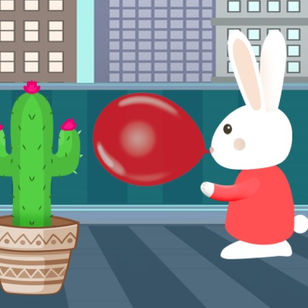 Игра Кролики и Воздушные Шарики на Двоих