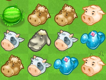 Игра Три в Ряд на Ферме