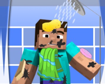 Игра Майнкрафт - Помой Стива