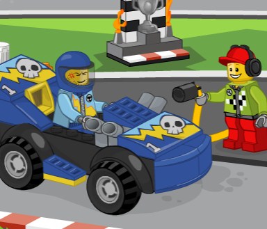 Игра Лего Джуниор: Заправь Гонщика