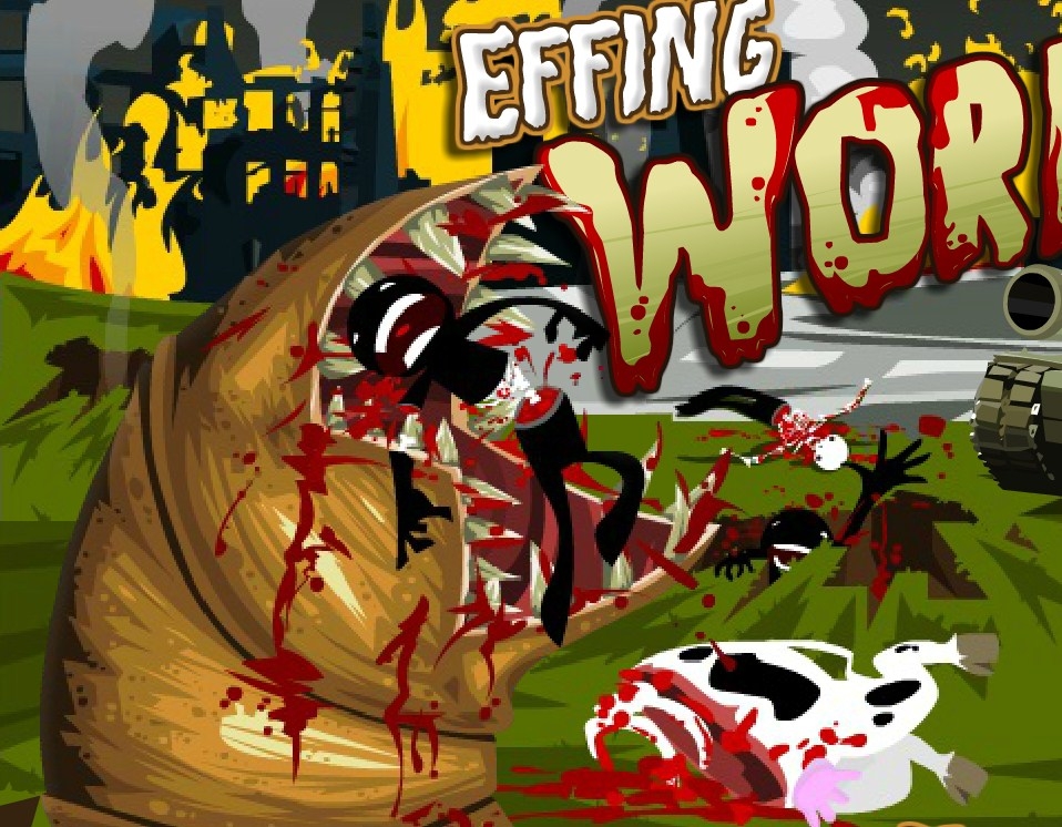 Игра Червь Гигант Пожирает Стиков