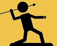 Игра Стикмен: Бросаем Копье