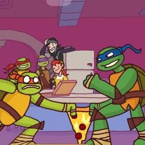 Игра Черепашки Ниндзя:  Лакомый Кусочек