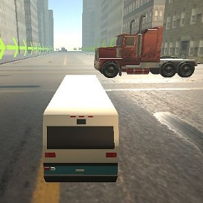 Игра Автобусы: Дорога с Препятствиями