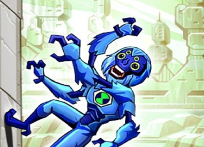 Игра Бен 10: Прыжки обезьяны паука