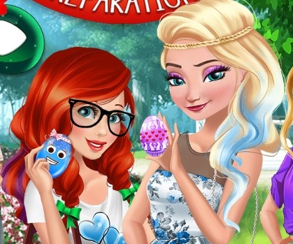 Игра Подготовка к Пасхе: Одевалки Принцесс Диснея