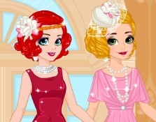 Игра Ретро Мода Рапунцель и Ариэль: Одевалки Принцесс Диснея