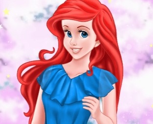 Игра Одевалка Принцессы Диснея  Ариэль