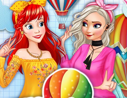 Игра Модные Принцессы и Фестиваль Воздушных Шаров
