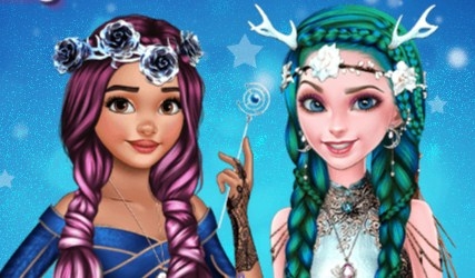 Игра Эльза и Моана: Фантастические Прически