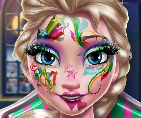 Игра Новогодний Макияж для Эльзы