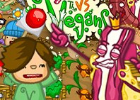 Игра Король Бекона Против Вегетарианцев