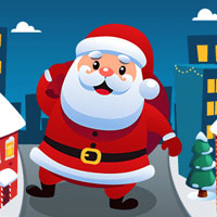 Игра Санта Бег По Улице