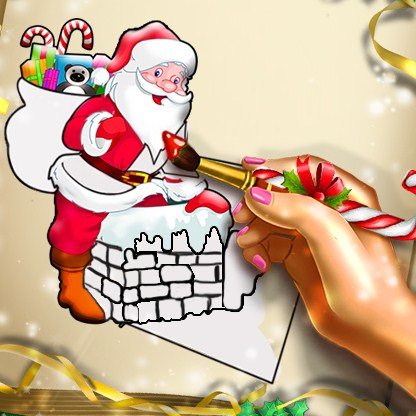 Игра Раскраска Санты