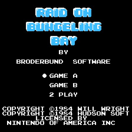Игра Raid on Bungeling Bay