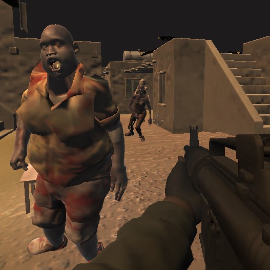 Игра Стрелялки с Зомби в Пустыне