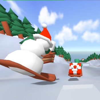 Игра Новогодние Гонки На Санках