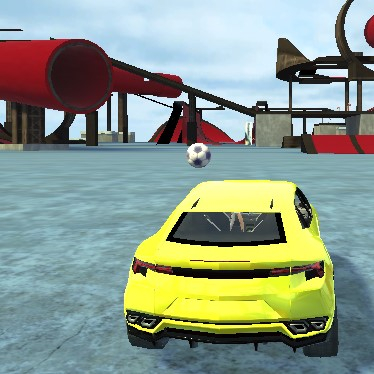 Игра Сумасшедшие Автомобильные Трюки: Рождество в Раю