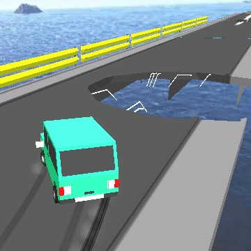 Игра Езда по Разбитому Мосту