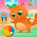 Игра Котенок Бубу: Бубу Играет