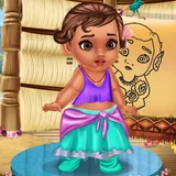 Игра Уход за Маленькой Моаной