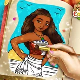 Игра Книга Раскрасок с Моаной