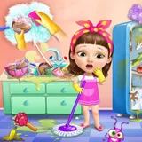 Игра Сладкая Девочка: Уборка Грязного Дома