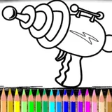 Игра Нерф: Раскраска Оружия