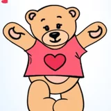 Игра Милый Плюшевый Мишка: Раскраска