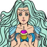 Игра Кавайные Русалки Книжка-Раскраска