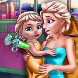 Игра Вакцина для Малышки Ледяной Королевы