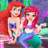 Игра Малышка Ариэль Лечит Простуду