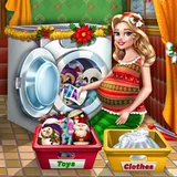 Игра Мама Стирает Игрушки